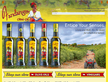 Tablet Screenshot of fandangooliveoil.com